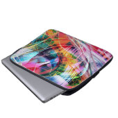 Housse Pour Ordinateur Portable Abstraction de lignes dynamiques (Devant bas)