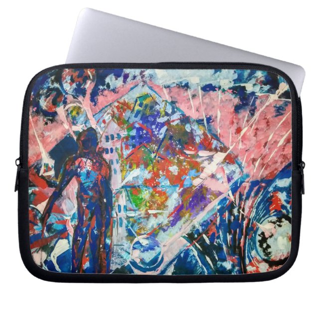 Housse Pour Ordinateur Portable abstraction, espace, univers, aliens (Devant)
