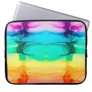 Housse Pour Ordinateur Portable Abstrait arc-en-ciel coloré arrière - plan, papier