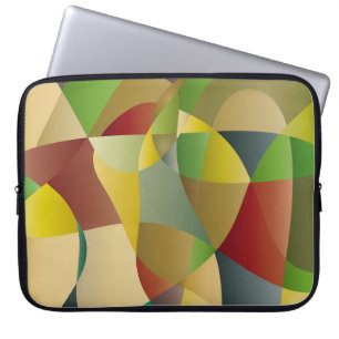 Housse Pour Ordinateur Portable Abstrait décor coloré fond abstrait, ab