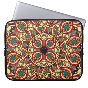 Housse Pour Ordinateur Portable Abstrait Ethnic Ornate Background, antique,