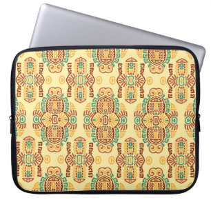 Housse Pour Ordinateur Portable Abstrait Ethnique vintage Motif sans couture. tend