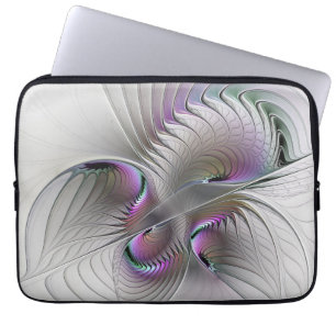 Housse Pour Ordinateur Portable Abstrait moderne Shy Imaginaire Figure Fractal Art