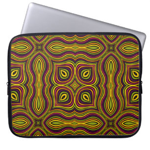 Housse Pour Ordinateur Portable Abstrait motif sans couture ornementale. Mosa vint