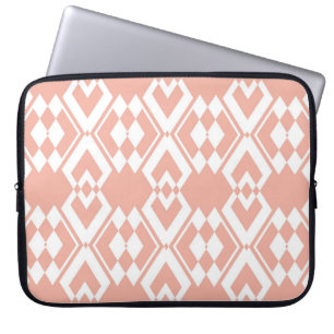 Housse Pour Ordinateur Portable Abstrait motif sans soudure de couleur rose fleur