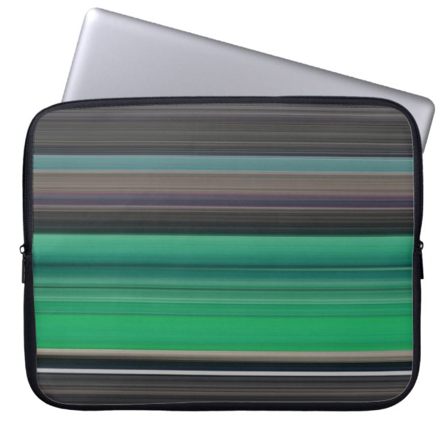 Housse Pour Ordinateur Portable Abstrait n° 1 : Vert et gris (Devant)