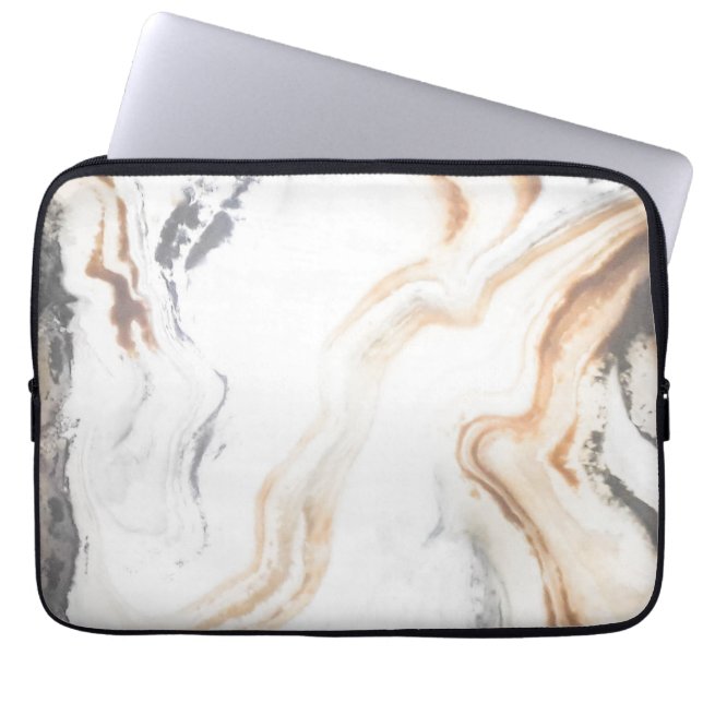 Housse Pour Ordinateur Portable Abstraite texture de marbre Nature (Devant)