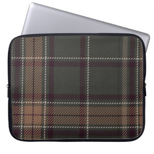 Housse Pour Ordinateur Portable Academia Green Plaid