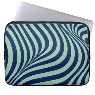 Housse Pour Ordinateur Portable Accessoire technique bleu de minuit vert menthe 13