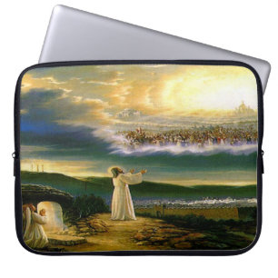 Housse Pour Ordinateur Portable Accueil céleste du Christ au crépuscule