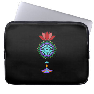 Housse Pour Ordinateur Portable Adeptes spirituels à fleurs de lotus