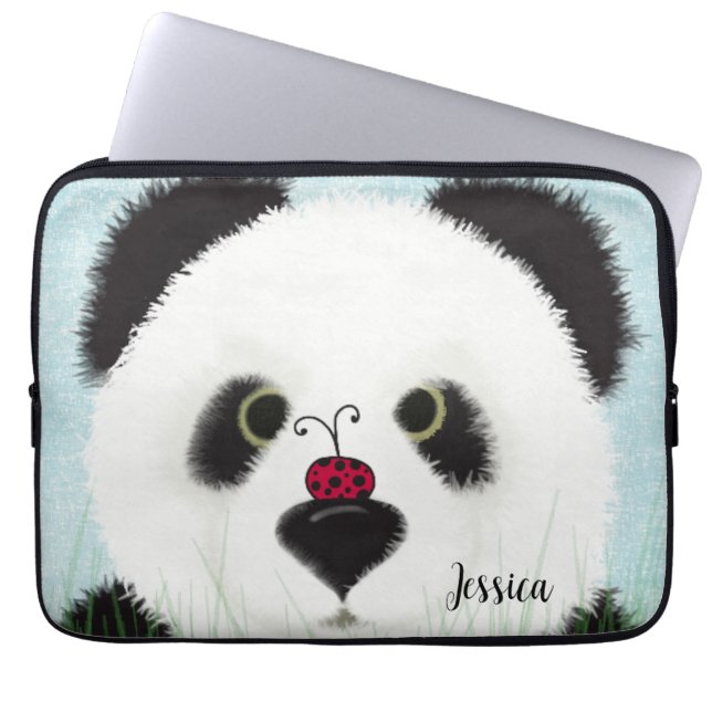 Housse Pour Ordinateur Portable Adorable Ours De Panda (Devant)