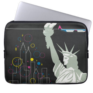 Housse Pour Ordinateur Portable Affiche De Voyage Pour Vol Northwest Airlines