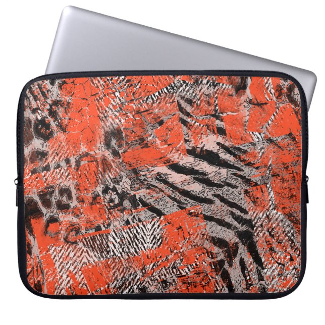 Housse Pour Ordinateur Portable Africain, tribal. (Devant)