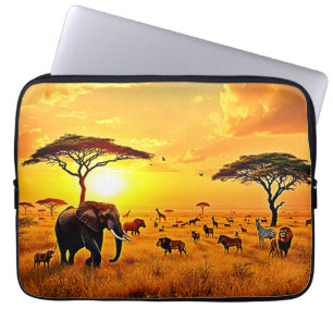 Housse Pour Ordinateur Portable African Sunset Safari Majesty Design