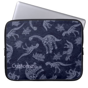 Housse Pour Ordinateur Portable Âge De Dinosaures Squelette Motif Portable Squelet