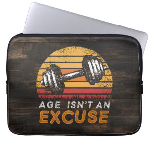 Housse Pour Ordinateur Portable Age n'est pas une excuse Femmes Fitness Citations