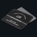 Housse Pour Ordinateur Portable Agent de correction de ligne d'argent mince person<br><div class="desc">Cadeaux d'appréciation personnalisés de la ligne d'argent mince Agent correctionnel et Service correctionnel!</div>