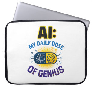 Housse Pour Ordinateur Portable AI Daily Genius - Smart Dose Intelligence