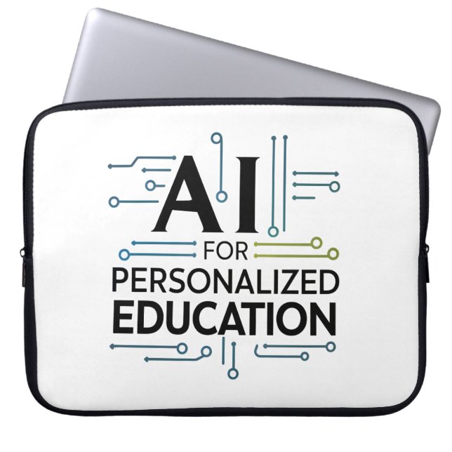 Housse Pour Ordinateur Portable AI Learning Sleeve – Personalized Education Tech (Devant)