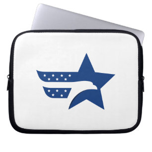 Housse Pour Ordinateur Portable Aigle Étoilé Patriotique Américain