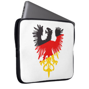Housse Pour Ordinateur Portable Aigle noir allemand