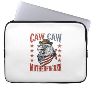 Housse Pour Ordinateur Portable Aigle Patriotique Caw Caw Vintage Dessin de T-shir