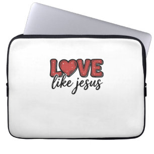 Housse Pour Ordinateur Portable Aimez comme Jésus Modèle de maillot chrétien vinta