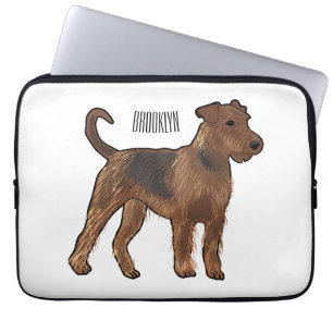 Housse Pour Ordinateur Portable Airedale terrier dog cartoon