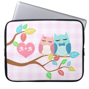 Housse Pour Ordinateur Portable ajouter mignons de hibou de vecteur de bande