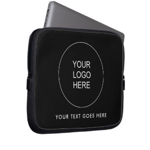Housse Pour Ordinateur Portable Ajouter un Modèle de texte de logo d'entreprise Cr