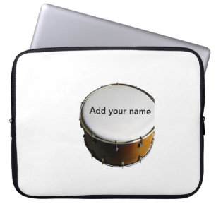 Housse Pour Ordinateur Portable Ajoutez votre nom texte brown black roulements de