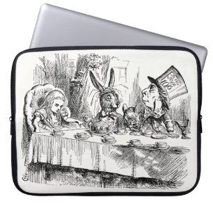 Housse Pour Ordinateur Portable Alice au pays des merveilles - Le Tea Party de Mad