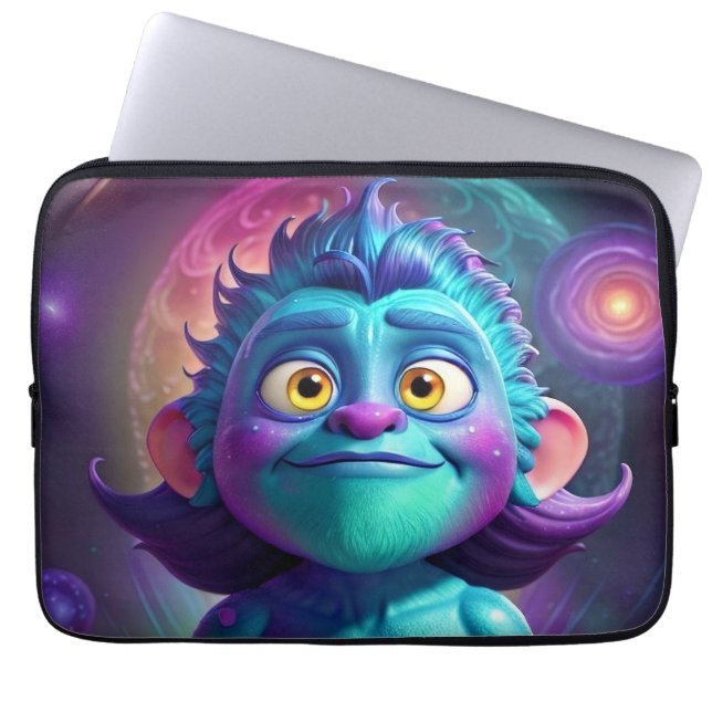 Housse Pour Ordinateur Portable Alien de l'espace & Ami (Devant)