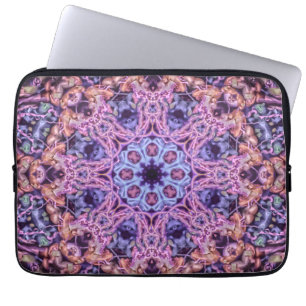 Housse Pour Ordinateur Portable Alien Purple Psychedélique Kaleidoscopique Mandala