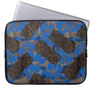 Housse Pour Ordinateur Portable Ali'i Refuge Hawaiian Hibiscus Tiki