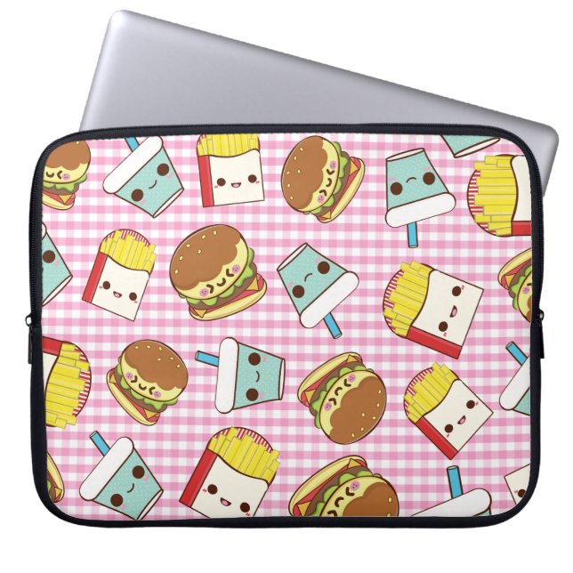 Housse Pour Ordinateur Portable Aliments de préparation rapide Minis (Devant)