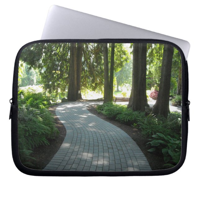 Housse Pour Ordinateur Portable Allée de jardin (Devant)