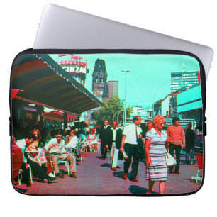 Housse Pour Ordinateur Portable Allemagne vintage avenue Berlin kurfürstendamm