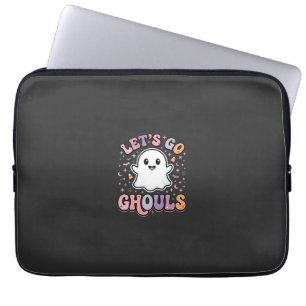 Housse Pour Ordinateur Portable Allons-y les fantômes Conception graphique de fant