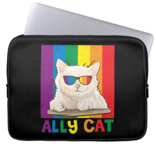 Housse Pour Ordinateur Portable Ally Cat Lgbt Gay Rainbow Pride Drapeau Garçons Ho