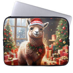 Housse Pour Ordinateur Portable "Alpaca les présents : un conte de Noël"