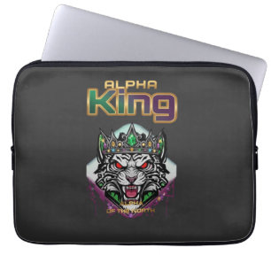 Housse Pour Ordinateur Portable Alpha king motivationnel