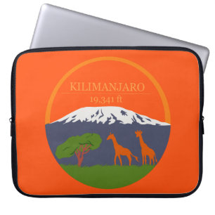 Housse Pour Ordinateur Portable Altitude du Kilimandjaro