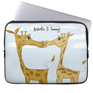 Housse Pour Ordinateur Portable Amateurs de girafe adorables