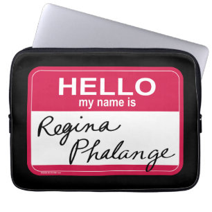 Housse Pour Ordinateur Portable AMIS™ Bonjour Mon nom est Regina Phalange