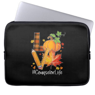 Housse Pour Ordinateur Portable Amour Conseiller Vie Feuilles Automne Saison Autom