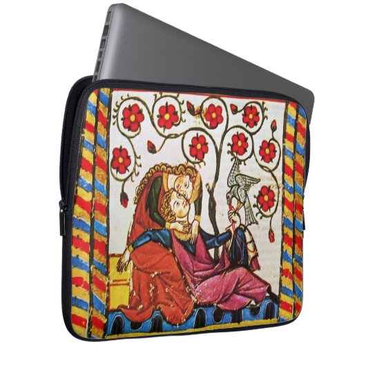 HOUSSE POUR ORDINATEUR PORTABLE AMOUR ÉTERNEL (Devant droit)