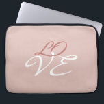 Housse Pour Ordinateur Portable Amour Rose Gold Couleur Calligraphie Script<br><div class="desc">Vous pouvez facilement changer les polices et les couleurs. Vous pouvez également ajouter votre logo et l'image de fond comme vous le souhaitez.</div>