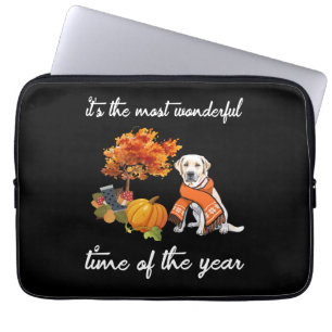 Housse Pour Ordinateur Portable Amoureux des chiens Labrador C'est le moment le